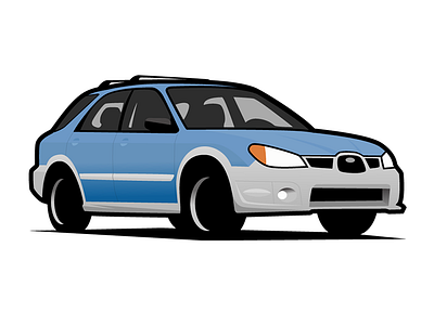 Vector Impreza Outback Sport car illustrator impreza subaru vector