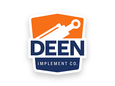 Deen Implement Co. illustrator logo vector