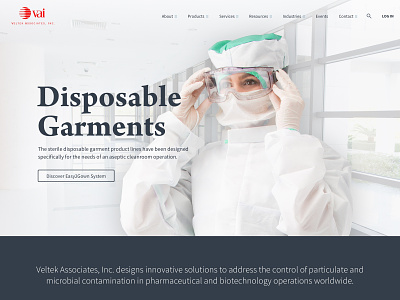 Veltek Associates Unused Design designs ui website