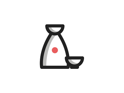 Sake icon icondesign illustrator japan lineicon vector vector art