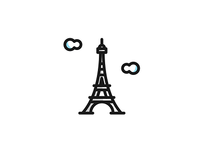 La Tour Eiffel eiffeltower graphic art graphic artist graphic design graphics icon icon artwork icon design iconaday illustration illustrator lineicon sketch toureiffel vectober vector vectorart
