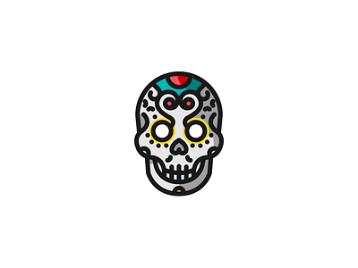 Día de Muertos dia de los muertos graphic art graphic design graphics icon icon design iconaday illustration lineicon sketch skull vectober vector vector art