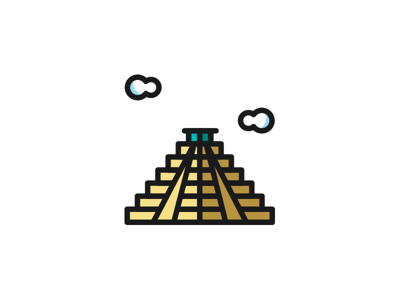 Mayan Pyramid By Giac Gabrielli On Dribbble