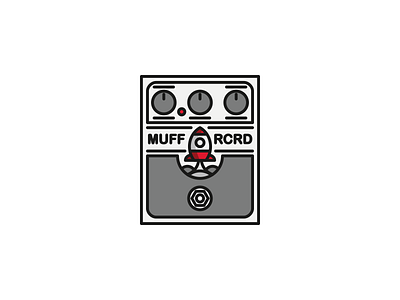 Big Muff Rocket pedal big muff classic pedal icon icon design illustrator logo logo design muff studio sketch vector vintage