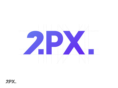 2px Logo Design 2px app branding flat icon identity illustration imhassanali logo minimal mobile app modern pixel revamp shape typography ui ux vector web