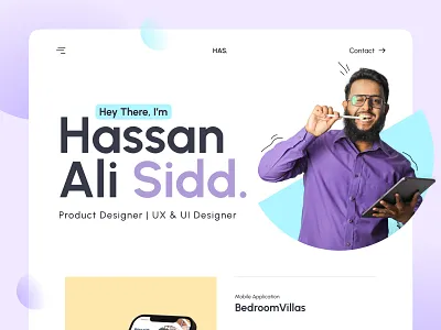 UX Designer Portfolio Website branding clean design freelancer illustration imhassanali landing page logo minimal modern motion graphics profolio projects showcase the2px ui ux website