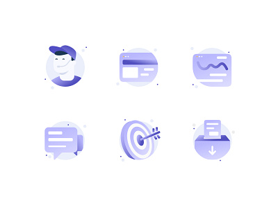 Detailed Custom Icons Set for a Tech Company app clean design detailed icons figma gradient icons icons set illustration imhassanali landing page minimal mobile modern new trending ui ux web website