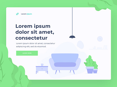 Web header Layout - Illustration