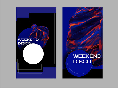 Weekend Disco 01 abstract art adobe photoshop art direction baugasm illustration poster poster art poster design type art typography