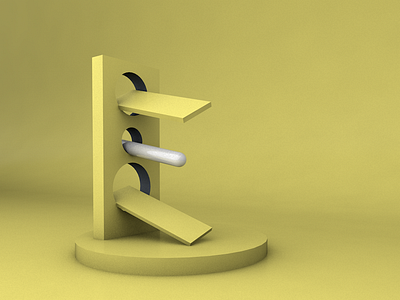 E 36dayoftype 3d adobe photoshop adobedimension cinema4d design type art typography