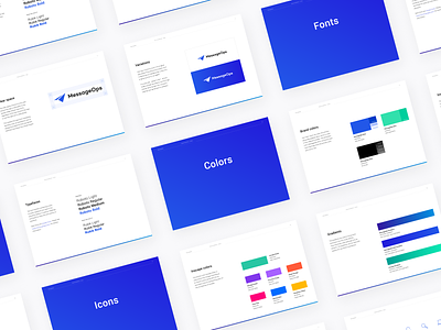 MessageOps – Branding blue branding clean cloud concept logo tech typography vector