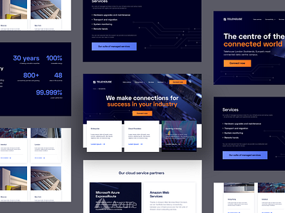 Telehouse – Website layouts