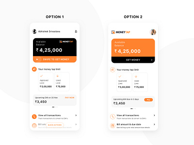 Money Tap Redesign