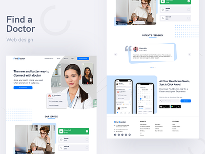 Healthcare Portal Landing page