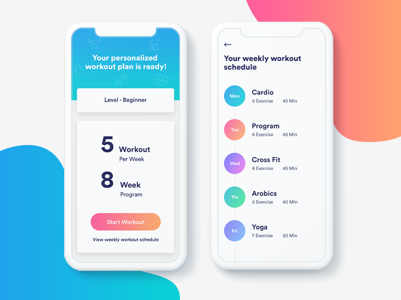 Fitness App - Workout Plan by Jatin Lathiya on Dribbble