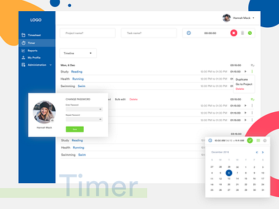 Timer Tracker Web App