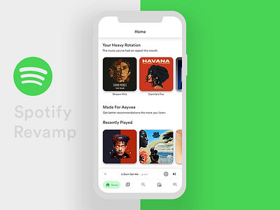 Spotify App Redesign! album animation app challenge clean gif interaction motion music music app playlist principle principle for mac redesign sketch spotify transition ui ux