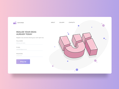 Cotipaxi colourful dribbble illustration logo new ui ux vector web website