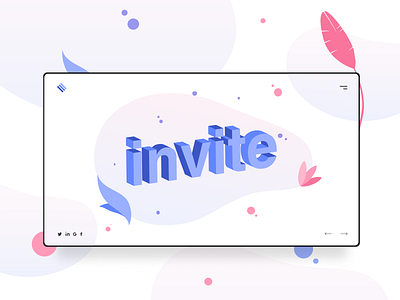 Invite design dribbble illustration invite invite giveaway invites invites giveaway new