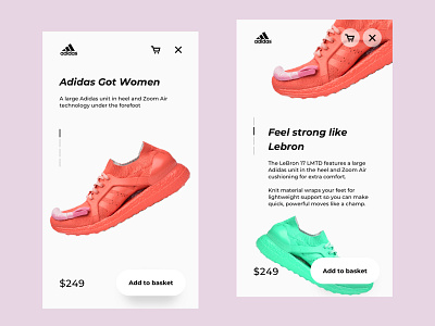 UI UX App. Adidas