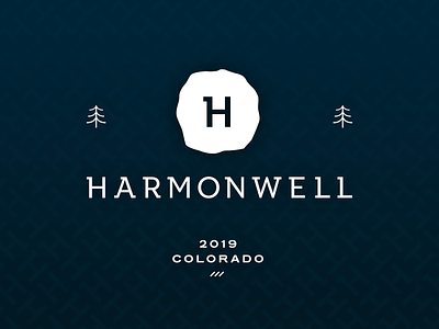 Harmonwell branding logo typography