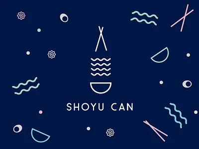 Shoyu Can Ramen design logo ramen