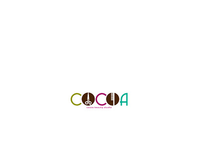 Cocoa Beauty Studio Logo branding design flat logo