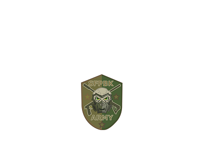 SFBPK Army Paintball Team design illustration logo vector