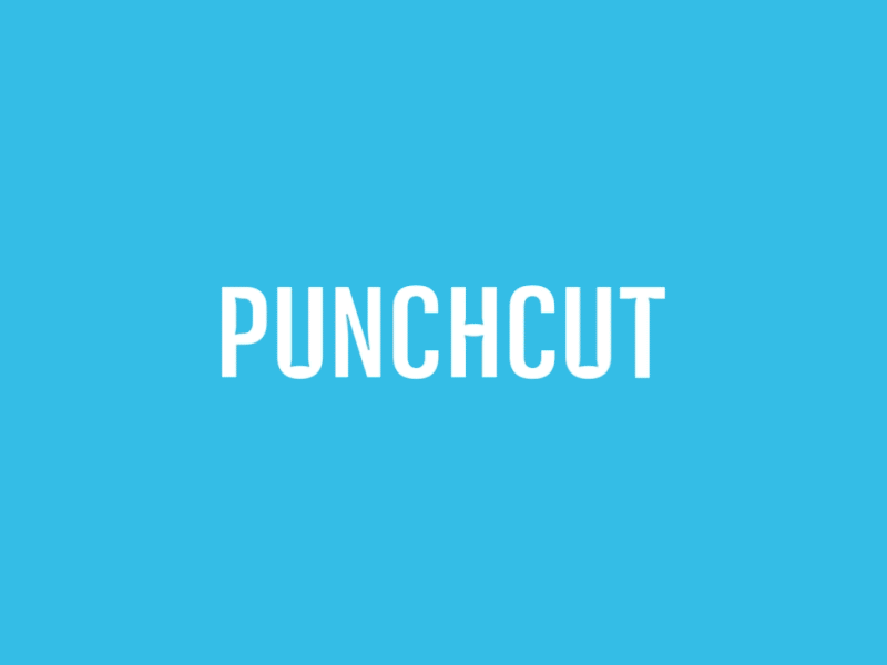 We are Punchcut brand icons logo motion