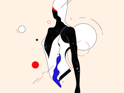 Orbits abstract character color design fashion illustration illustrator magical minimal vector