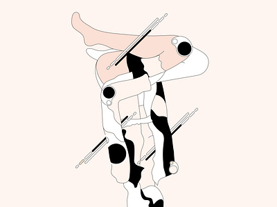 Voyager abstract character color design fashion illustration illustrator magical minimal vector