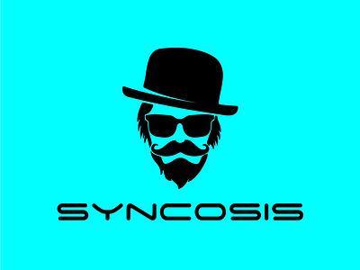 SYNCOSIS design flat icon illustration logo minimal vector