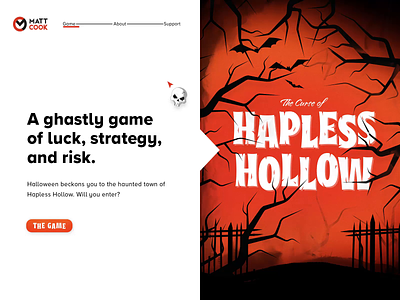 Hapless Hollow - The Game animation bats board game candy character creatures halloween happy halloween illustration mock mocktober monochromatic motion designer orange retro spooky texture tree trick or treat