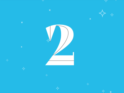 Christmas Advent Countdown - 2 12 days of christmas advent calendar animation christmas christmas countdown countdown happy holidays ice illustration merry christmas motion motion designer motion graphics retro season snow snowflake snowflakes