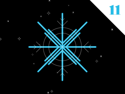 Christmas Advent Countdown - 11 12 days of christmas advent advent calendar animation christmas christmas countdown december happy holidays ice illustration merry christmas motion motion designer motion graphics retro season snow snowflake snowflakes