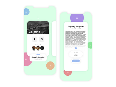 Event App app apple clean colorful concept design event iphonex ui ux