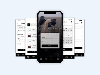Gym Mobile App design