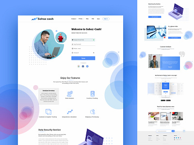 Accounting Application landing page cash cash dashboard corporate designer elegant landingpage new portfolio redesign responsive template ui website