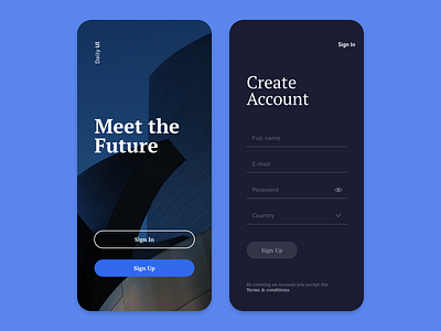 Daily UI 001 - Sign Up