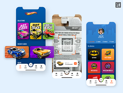 Hot Wheels app app app concept app design cars collection concept concept design costa rica design hot wheels inspire iphone iphone xs lettering mobile redesign scan ui ux vector