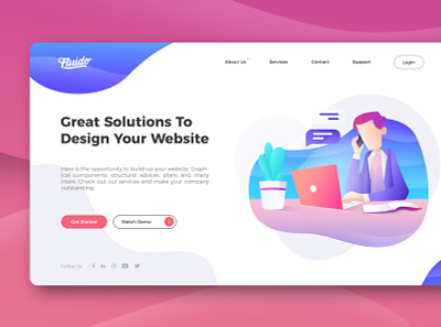 Design Your Website design graphic design illustration ui user interface ux vector web ui website website ui