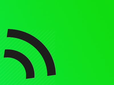 Mini Wifi Symbol art cover design gradient graphic design logo