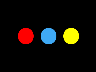 3 Color dots Simple Design