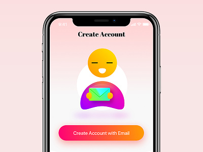 Welcome screen concept for iPhone X