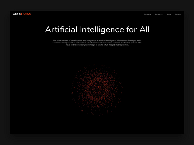 Artificial intelligence website ai artificial intelligence landing page landing page design ui ui design web web design web site