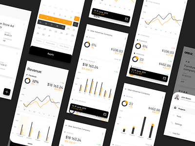 Analytics Android App analitycs android android app android ui calendar charts mobile mobile data mobile design mobile ui statistics