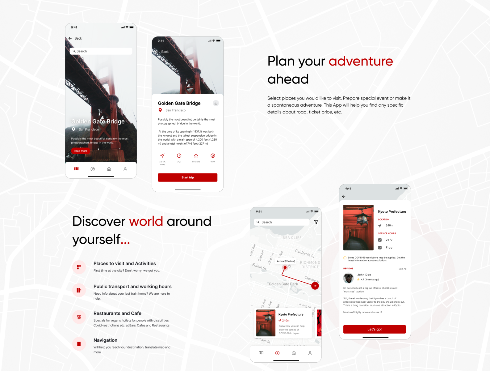 Travel Guide App by Alina Timofeyeva on Dribbble
