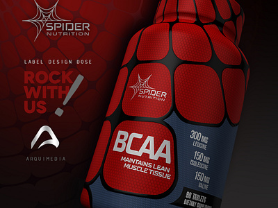 spider label design