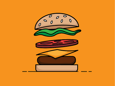 Cheeseburger Cheeseburger burger cheese food icon illustration