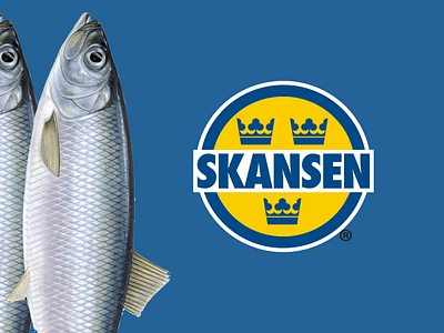 Skansen logo fish logo